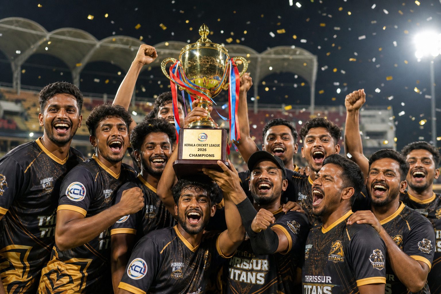 Thrissur Titans’ youth-first approach delivers Kerala Cricket League title